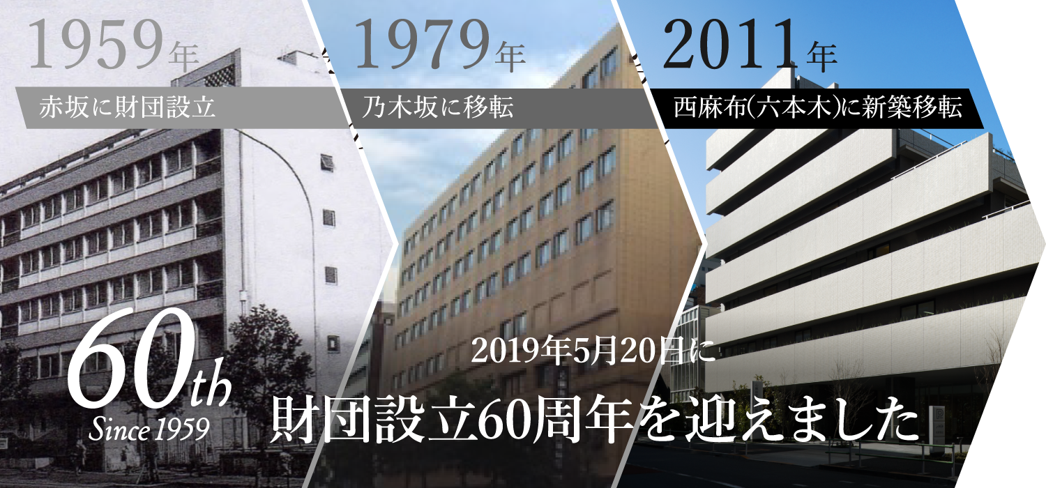 60th 2019年5月20日に財団設立60周年を迎えました